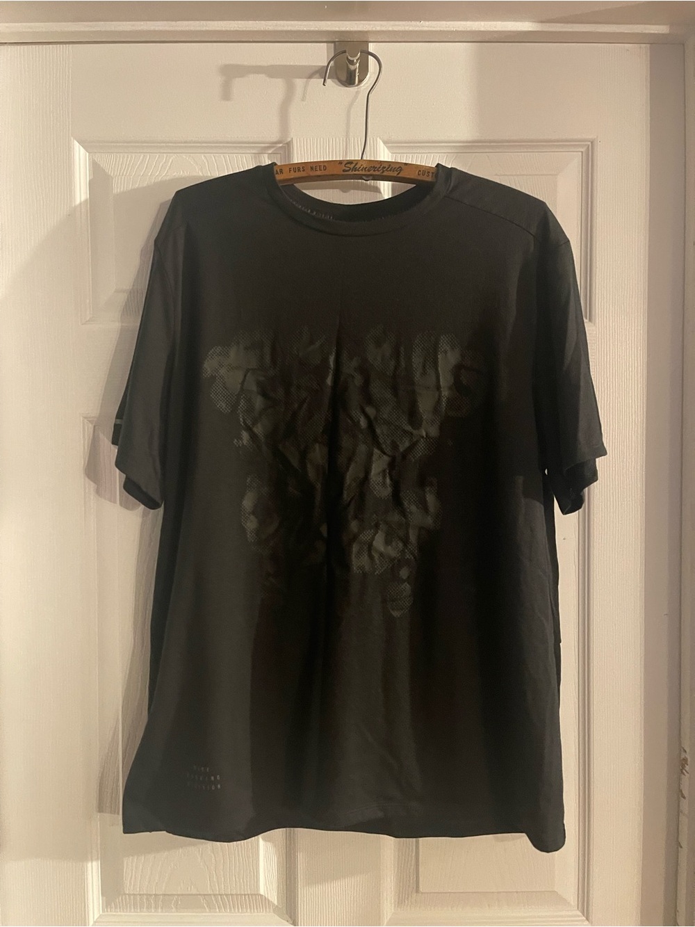 Men's Nike Running Division Black Graphic Crew Neck T-Shirt